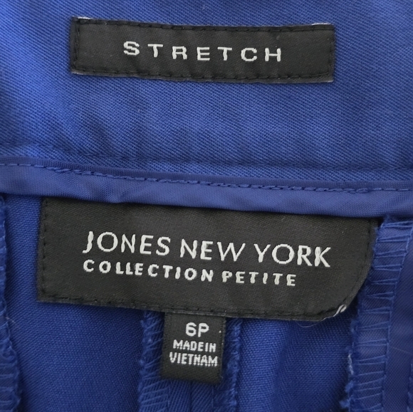 Jones New York Pants Women 6P Blue Dress High Rise Ankle Stretch 30x26 - Picture 11 of 13